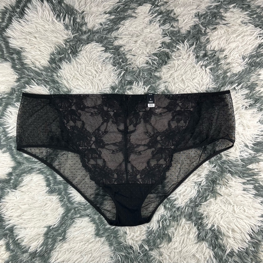 NWT Torrid Curve Women’s See The Through Hipster Panty Lingerie Bottom Black 6